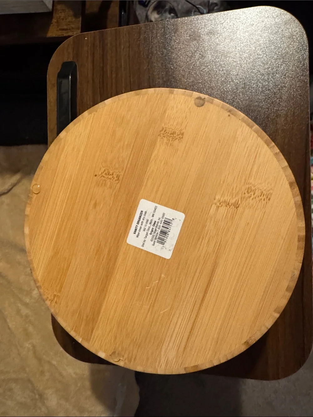 Target Brightroom Bamboo Round Vanity Organizer Storage Box